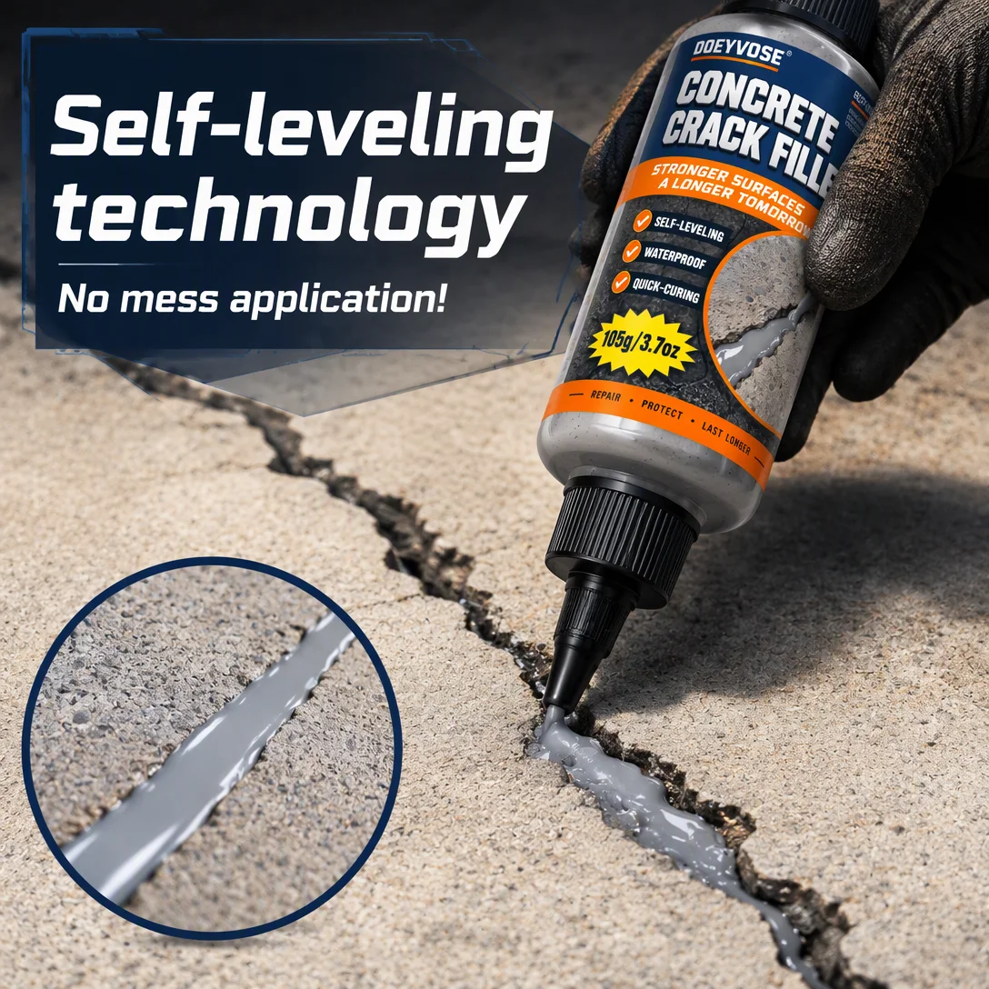 105g Quick Dry Concrete Crack Sealer Concrete Gap Filler Repair Agent for Cement Floor Wall Cracks