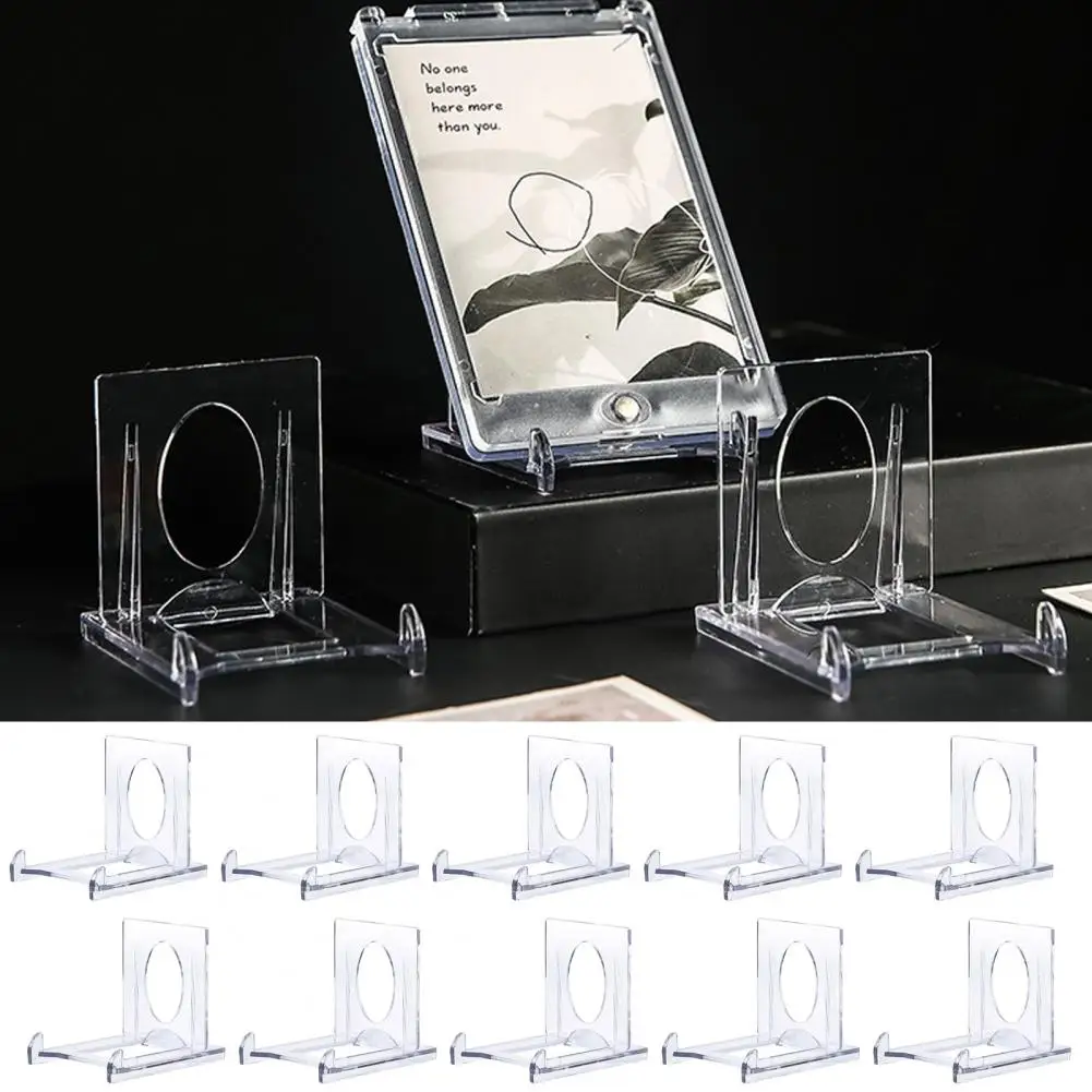 Versatile Display Stand 10pcs Adjustable Acrylic Plate Stands Transparent Picture Frame Display Holders Decorative Art for Home