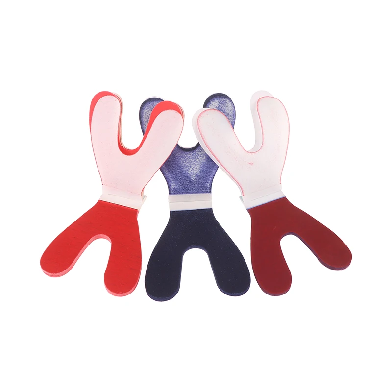 2 كتب/صندوق مزدوج Y نوع أزرق أحمر لدغة ورقة المتاح الأسنان توضيح ورقة لوازم مواد طب الأسنان #5