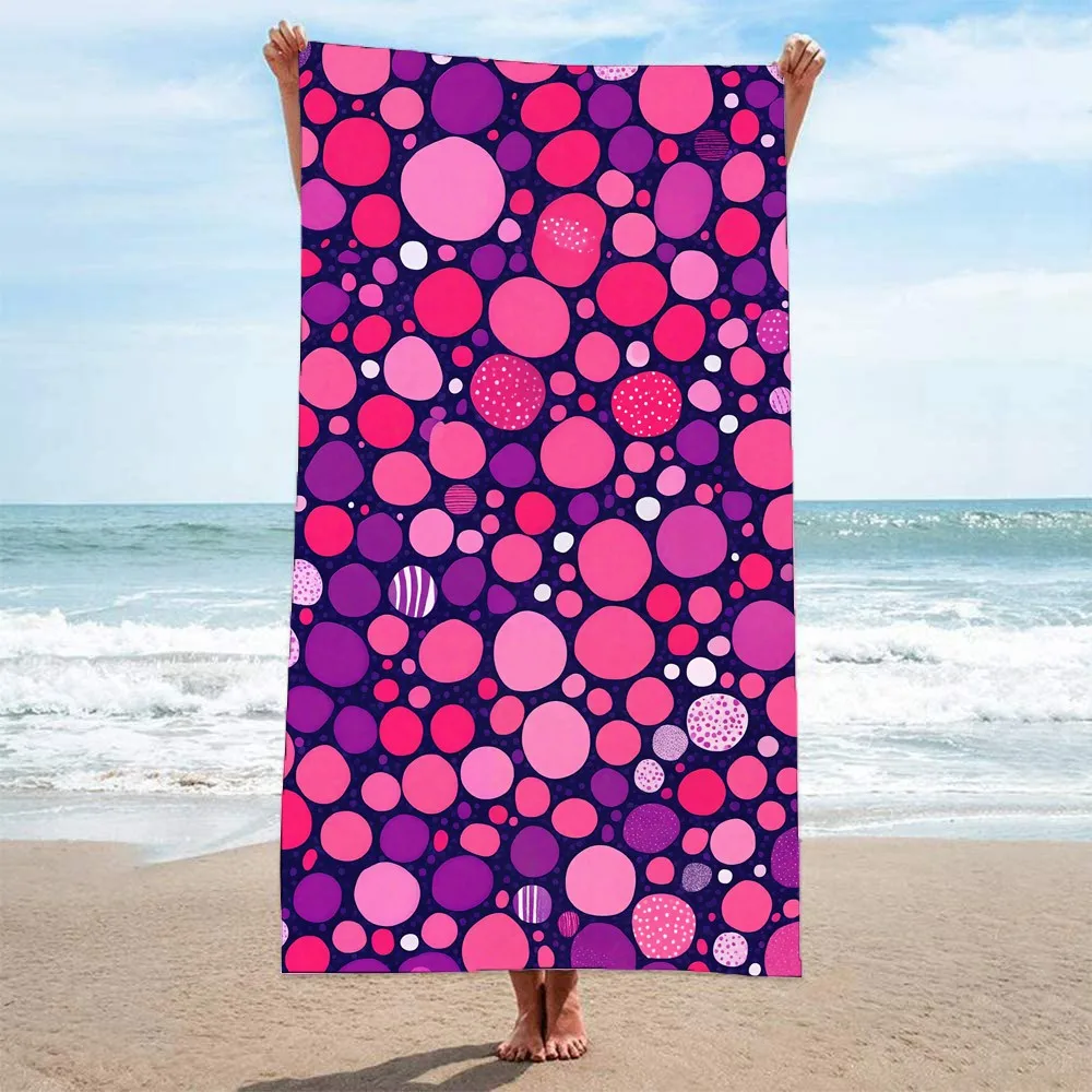 

Geomeric Spotted Dots Spots Beach Towel,microfiber towel,sauna,spa,surf,swim,gym sports,wholesale,holiday gift,free shipping