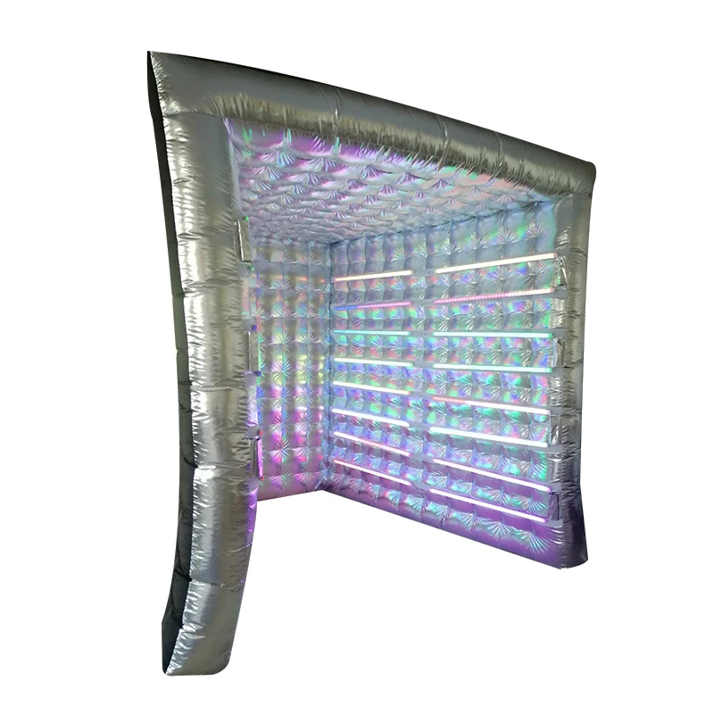 المحمولة نفخ كابينة تصوير خيمة فوتوبوث مع مصباح ليد كابينة تصوير الضميمة لمعرضات حفل زفاف الحدث #2