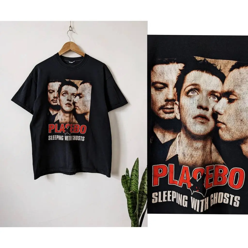 00s Placebo Sleeping With Ghost Merch T-shirt Brian Molko