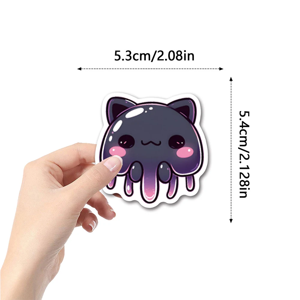 10/30/54pcs Kawaii Jelly Cat Cartoon Stickers decalcomanie carine per bambini giocattolo fai da te telefono bagagli Notebook Kawaii Graffiti Sticker Decor