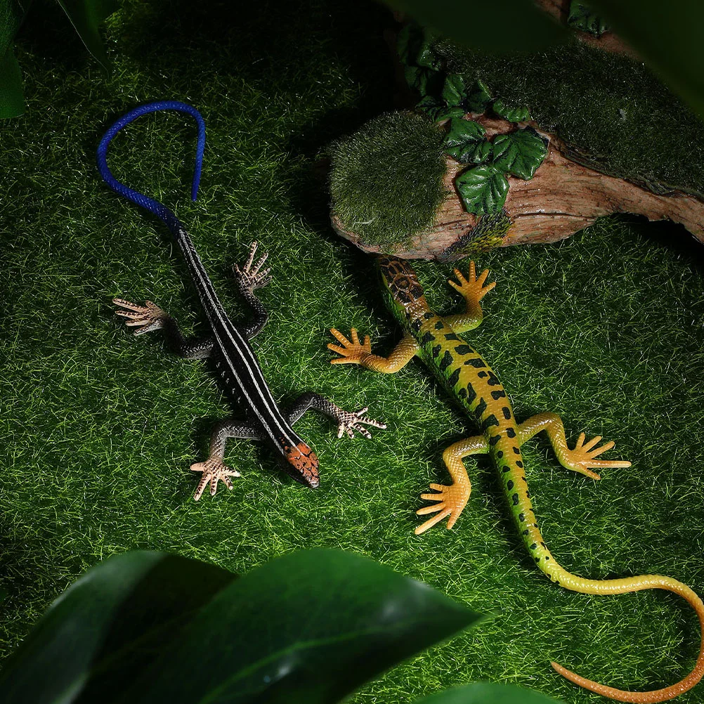 Lagarto de plástico realista, juguetes de lagarto falso, reptil Artificial, lagarto educativo, figuritas, utilería para Halloween, Día de los inocentes