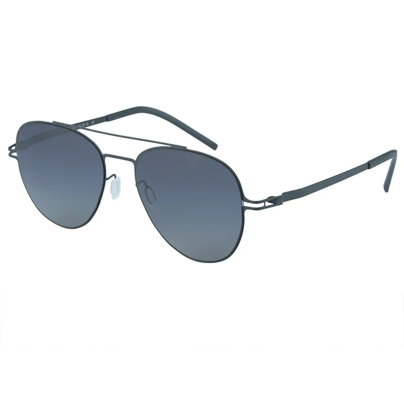 Gafas de sol ultraligeras de gran tamaño para hombre y mujer, lentes de sol de piloto ovaladas sin tornillo, polarizadas, protección Uv, novedad de 2024