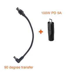 For Starlink Mini Ethernet DC Power Cable with USB C to DC Adapter Compatible with 100W PD 20V Power Supply Charging Cord