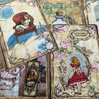 Viguscraft 10Sheets A5 Size Vintage Fairy Tale Cute Girl Junk Diary Magazine Scrapbooking