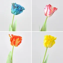 Artificial Tulip Flower Home Decoration Living Room Desktop Decoration Photography Prop Silk Flower
