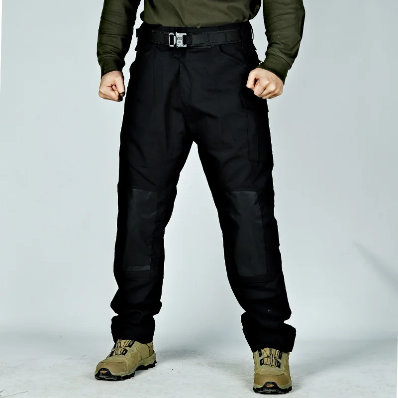 Men\'s Tactical Cargo Pants Loose Straight Training Pants Mens Outdoor Sports Jogging Trousers