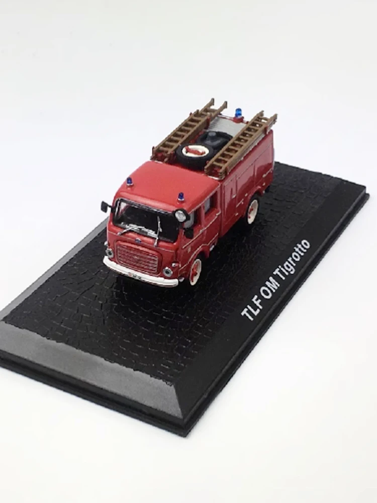 Diecast escala 1:72 tlf om tigrotto motor de bombeiros liga caminhão modelo acabado simulação coleção suoucenir presente brinquedo exibição estática