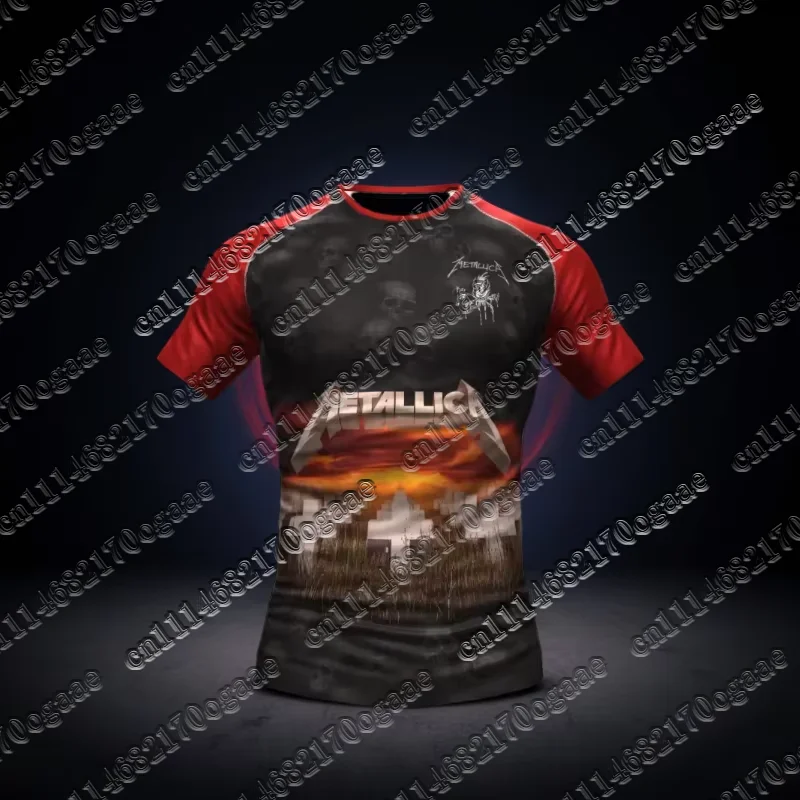 Street Fashion Magazine - Męska koszulka piłkarska Metallica z grafiką