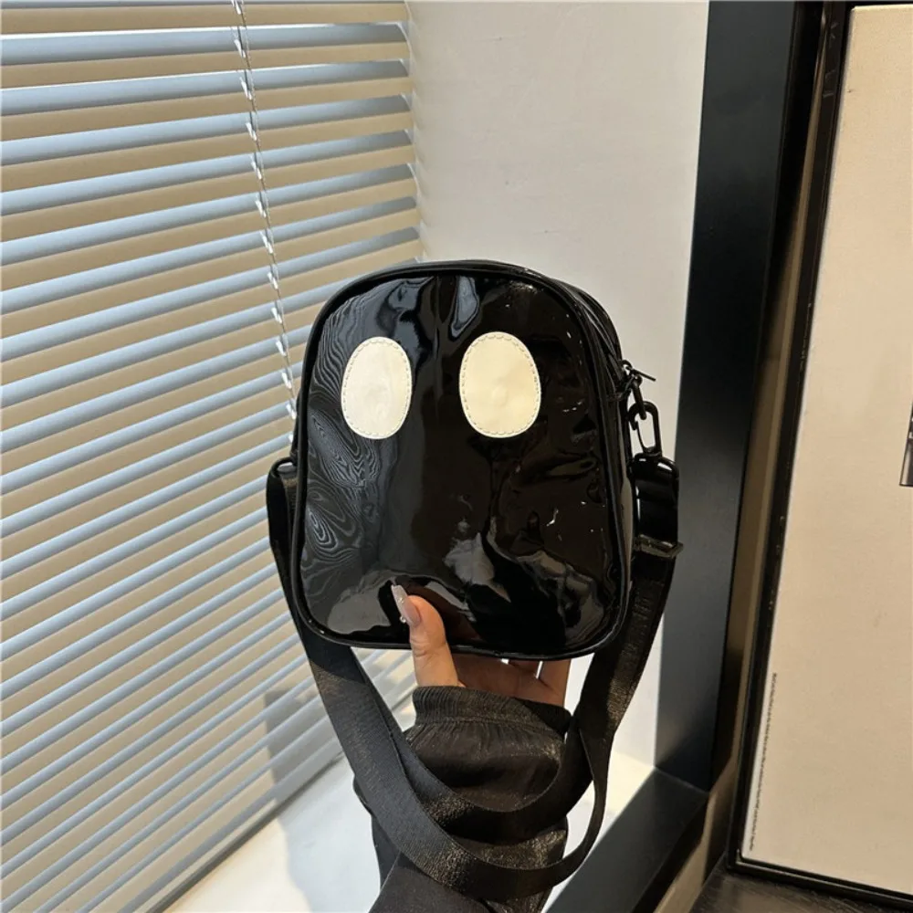 

Adjustable PU Halloween Ghost Bag Transparent Zipper Clear Shoulder Bag Large Capacity Waterproof Crossbody Bag Women