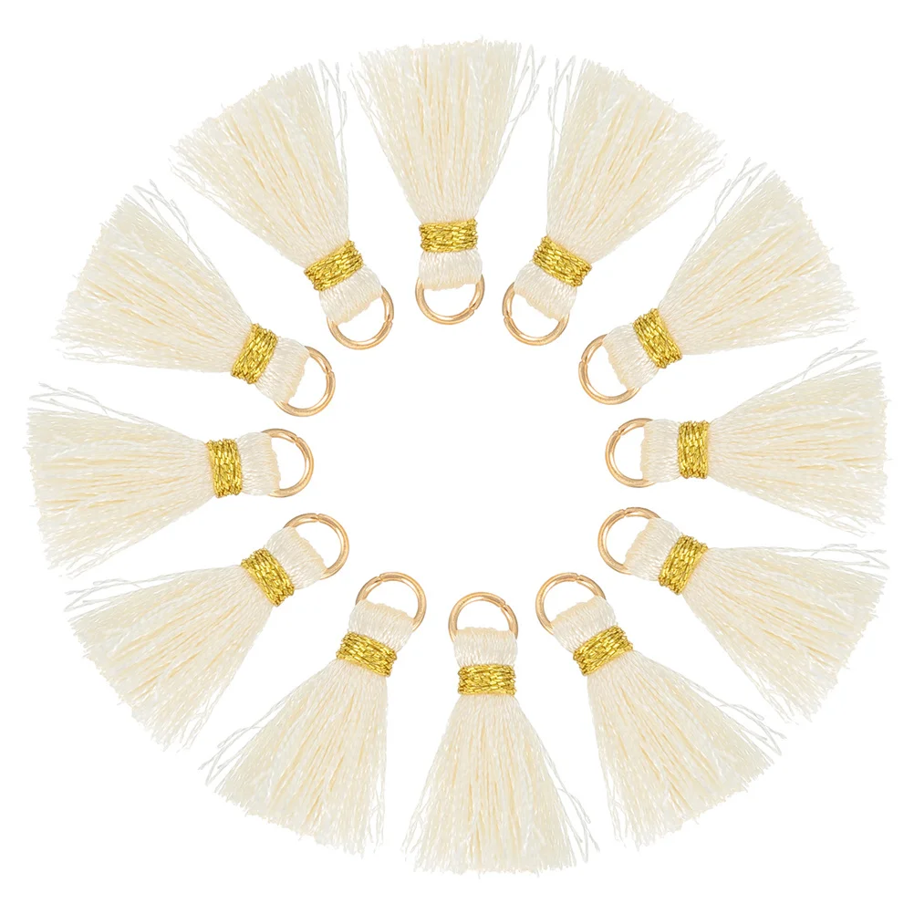 

30 Pcs Chinese Knot Small Tassel Pendants Key Chain DIY Charm Tassels Fringe Mini