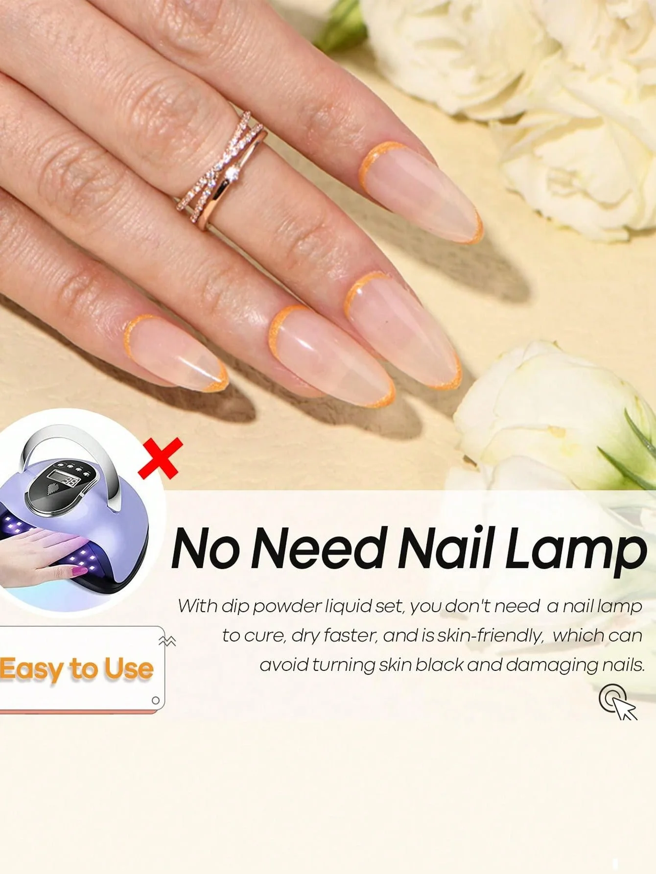 Ensemble de poudre de gel 1/3 pièces 20ml, y compris couche de base, couche de finition, activateur, matériaux essentiels en étapes 1-3, ensemble de manucure