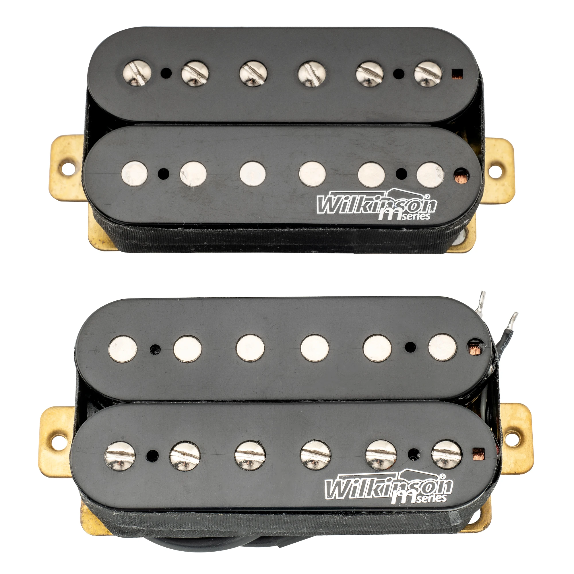 Wilkinson M Series Classic Tone Ceramic Overwound Open Style Humbucker Neck Bridge Pickup for Electric Guitar