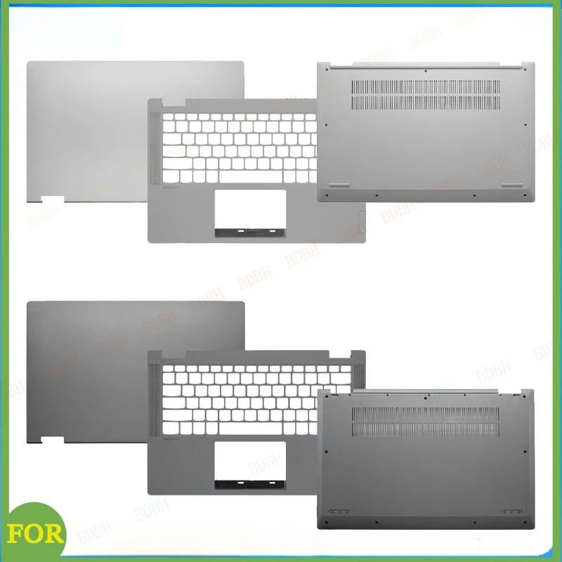 

Новая металлическая задняя крышка LCD, верхняя крышка (пальмрест), нижняя крышка (петли) для Ideapad Flex 5-14IIL05, 5-14ARE05, 14ITL05, 14ALC05