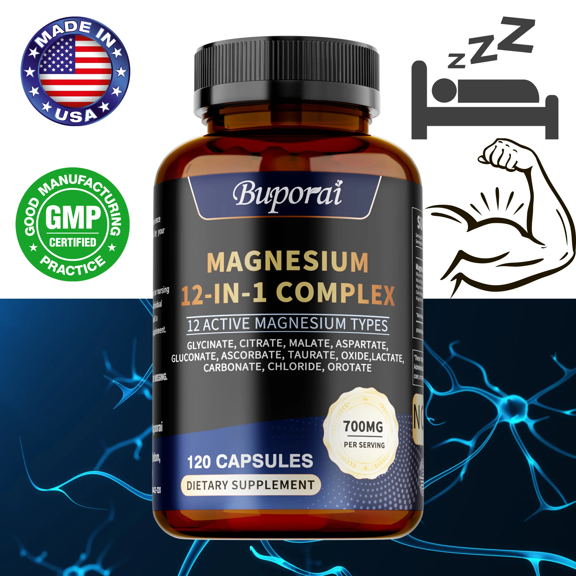 

Магниевые комплексные капсулы — антиокислительные, снимают стресс и сужение мышц, поддерживают здоровье костей