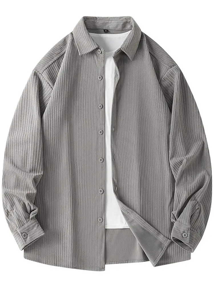 

Мужская вельветовая куртка на весну: повседневная, модная, свободного кроя, молодежная, высококачественная верхняя одежда