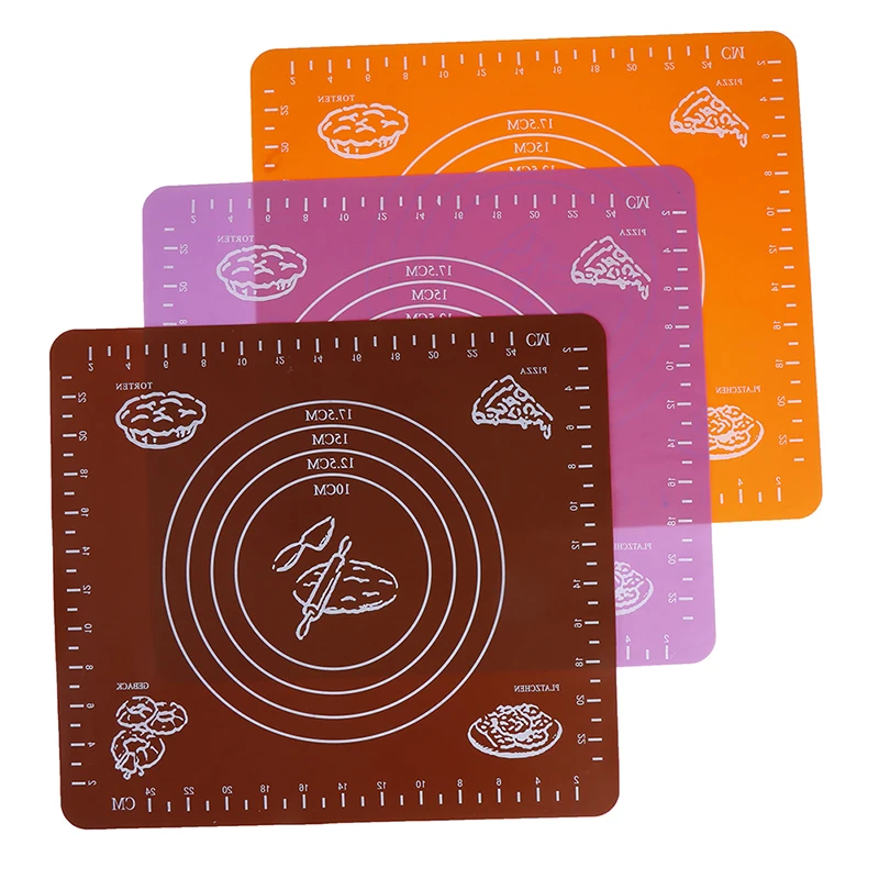Hot Sale Non-Stick Silicone Mat Rolling Dough Liner Pad Pastry Cake Bakeware Paste