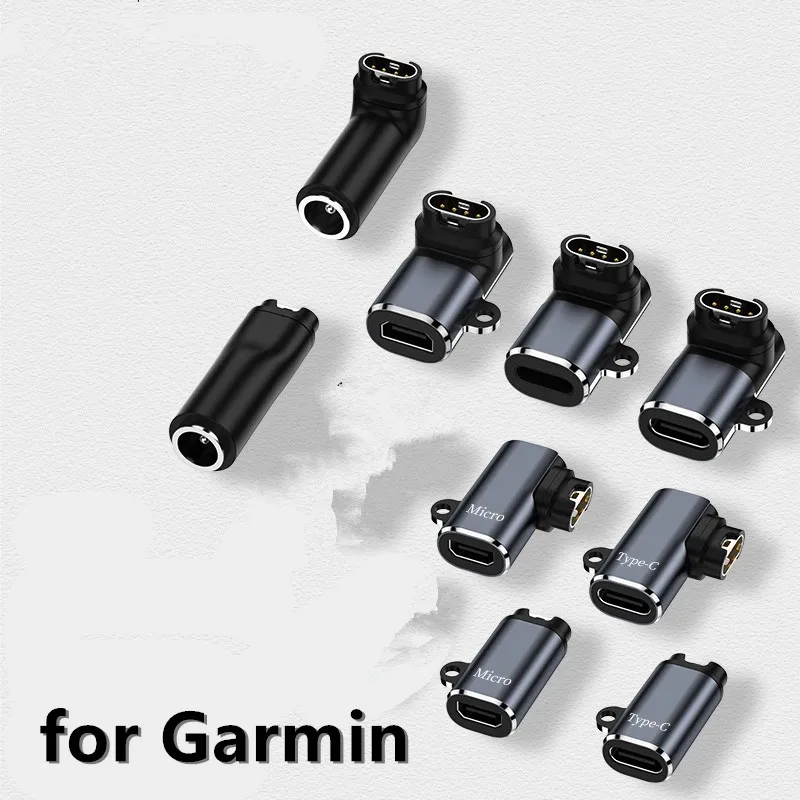 Charger Converter For Garmin Fenix7 6 5 Vivoactive4 3 Venu 2 Charger Port Plug Type C/Micro USB To Charging Cable Adapter