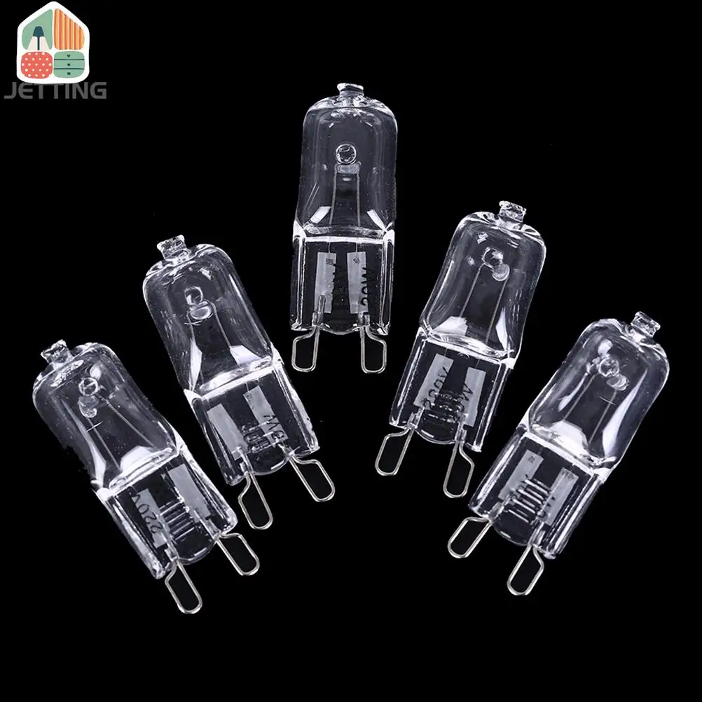 G9 Halogen Bulb 20W/40W/60W 220V 2900K 5pcs/lot Dimmable Warm White For Wall Lamp Clear Glass Each With An Inner Box