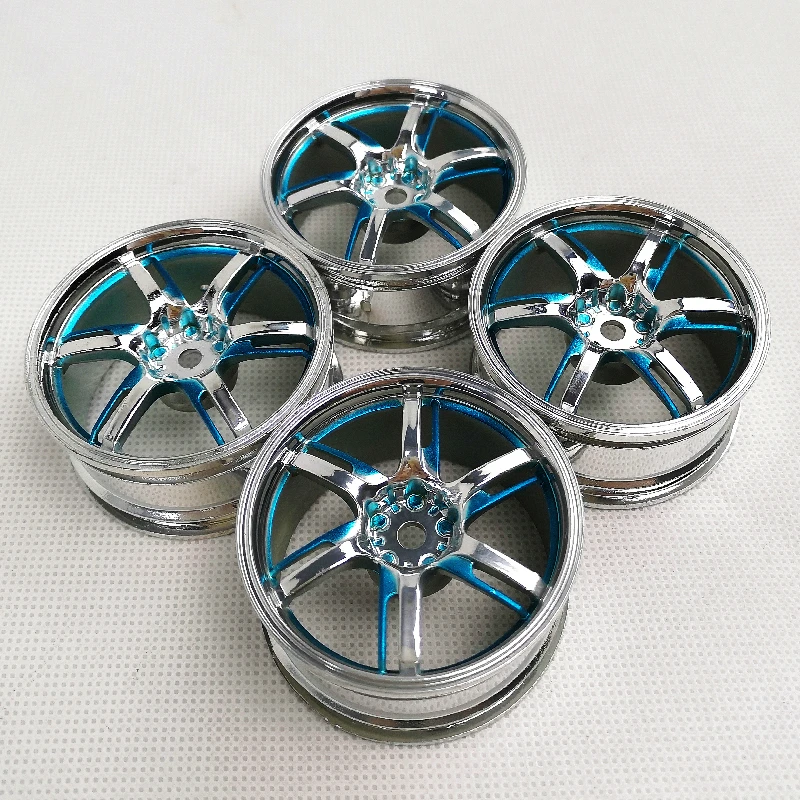 4pcs 3/6/9mm Offset RC Car 1/10 Scale Plastic Wheels Rims Drift On road Touring Model Hobby