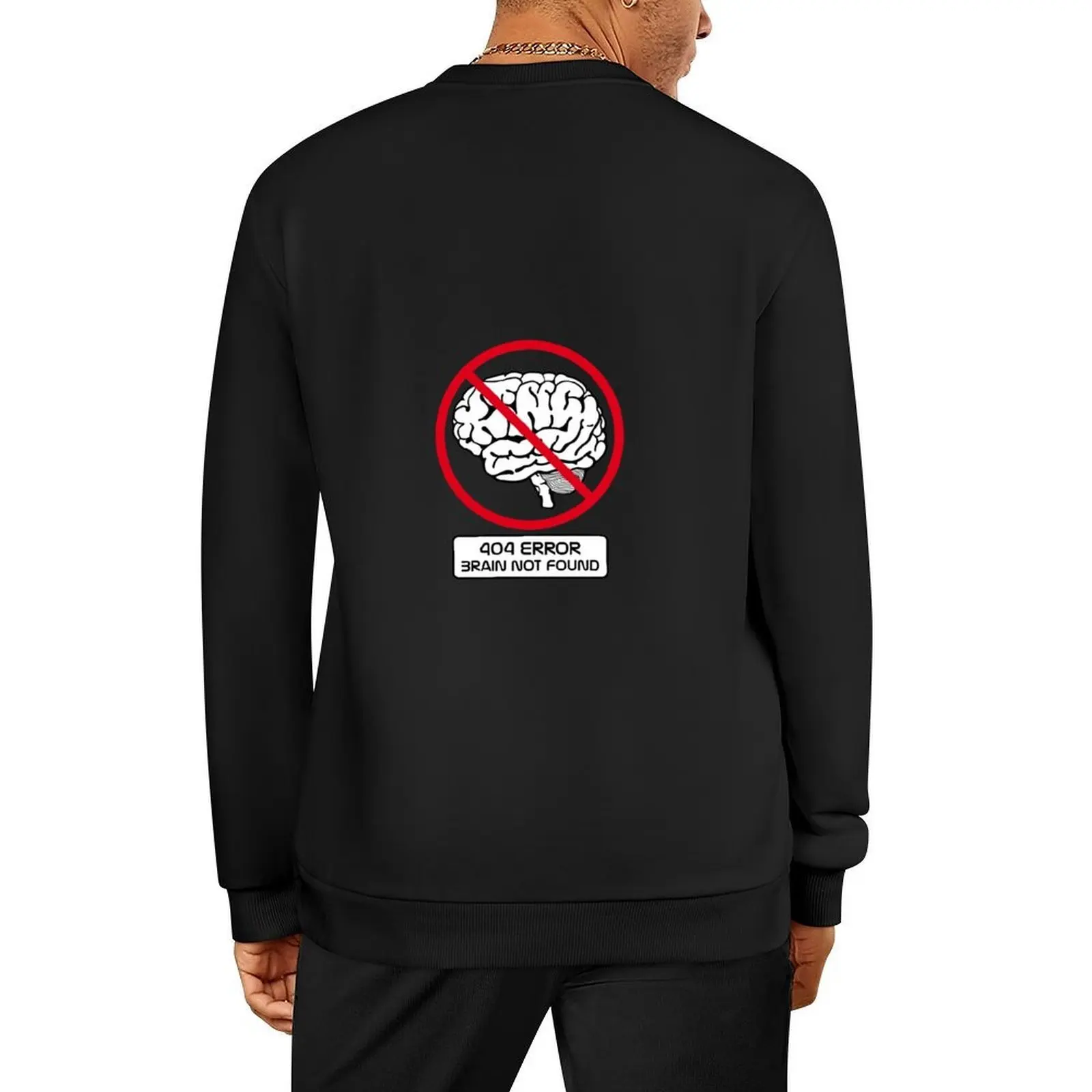 

Brain not found Pullover korean clothes men clothing men's clothing anime clothes winter man sweatshirt
