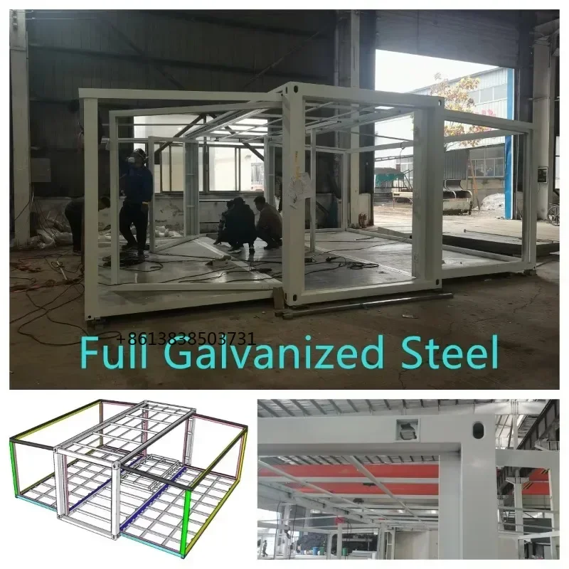 Customized Container House Waterproof Prefab Mobile Tiny House Modular 2 3 4 Bedrooms Home 20ft 40ft Expandable Container House