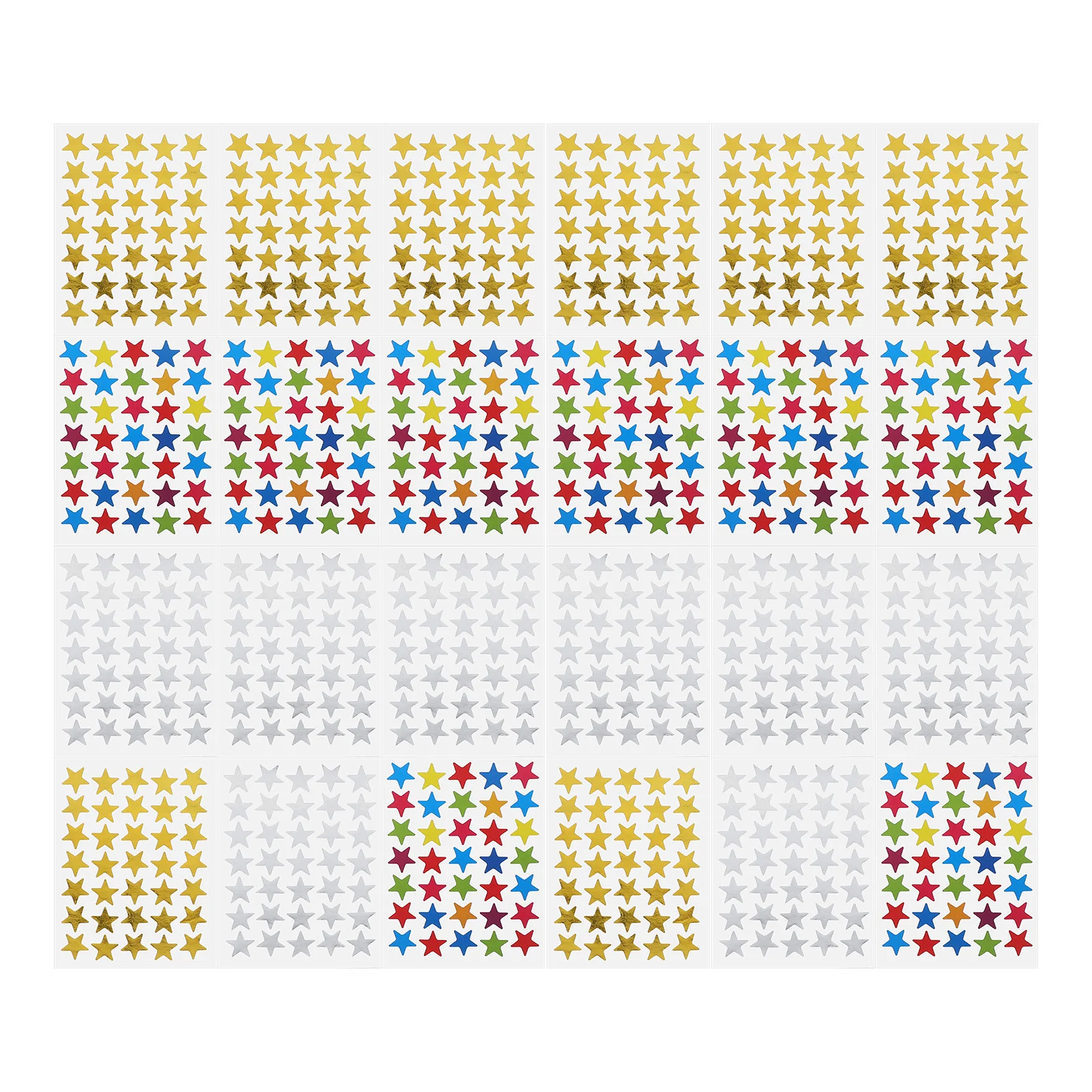 

30pcs Reward Stickers Gold Silver Colorful Sticker Set Self-Adhesive Sparkling Teacher Classroom Gift For