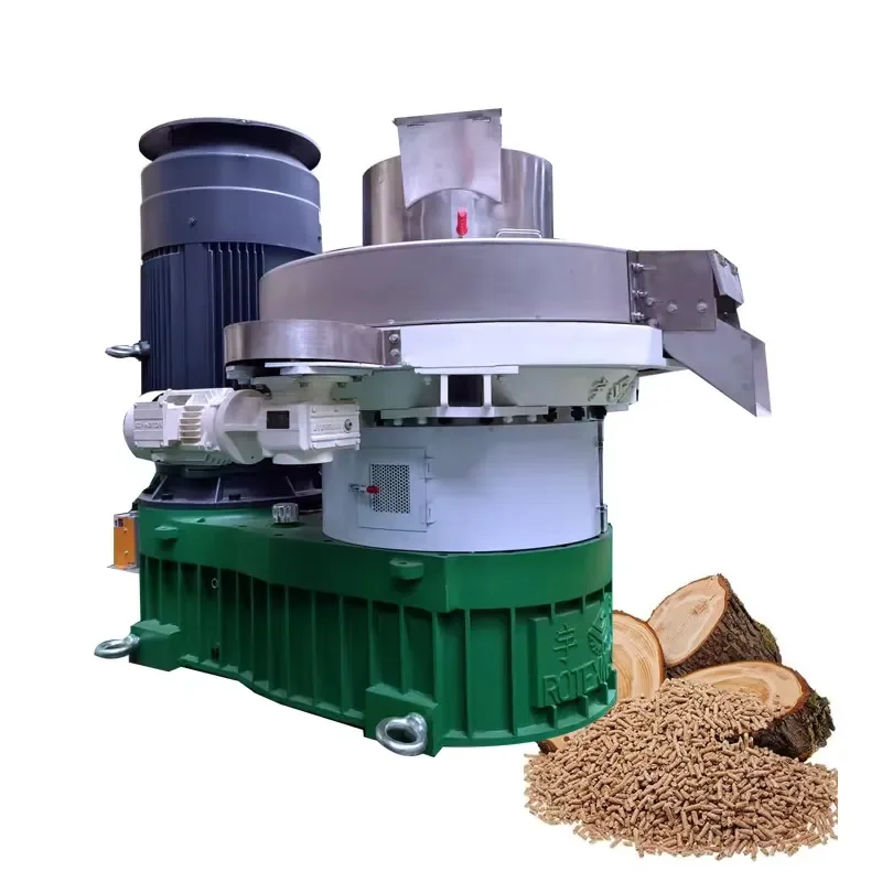 1-4 TPH New Vertical Centrifugal Pellet Extruding Machine China Biomass Wood Pellet Mill Pelletizer Sells in Southeast Asia