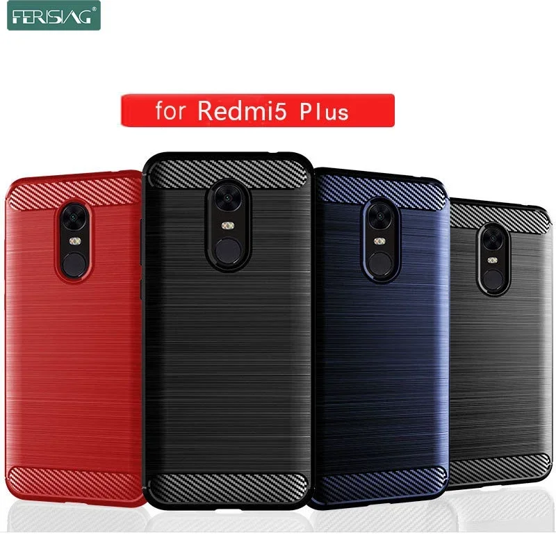 FERISING Fall Für Redmi 5 Plus Fall Xiaomi Redmi 5Plus Fällen TPU Stoßstange Carbon Abdeckung für Redmi gehen A1 A2 Plus A3 Fall Coque Capas