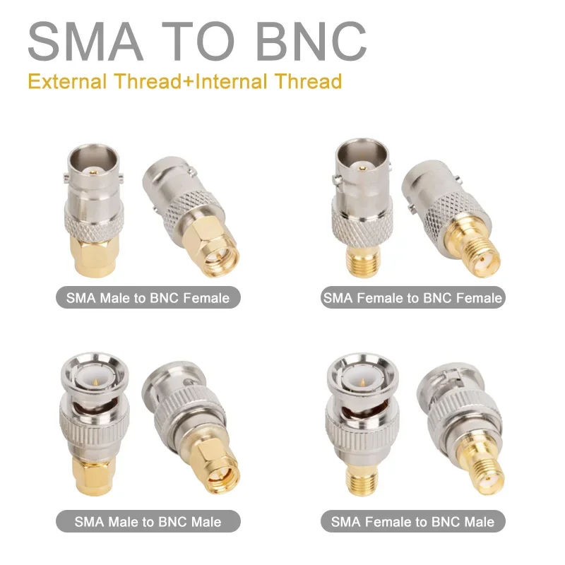 2Pcs Sma To Bnc Rf … - image