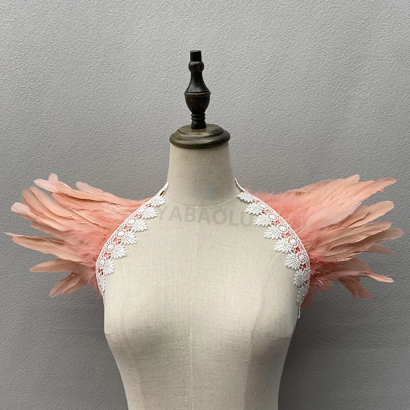 Bufanda De Plumas Gótica Para Mujer – Chal De Hombros Y Cuello Para Cosplay, Halloween, Fiestas Y Sesiones De Fotos | Ligera Y Disponible En Varios Colores