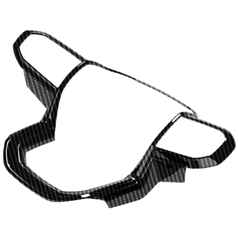 زر لهجة عجلة القيادة تقليم ديكور السيارة الداخلي مادة ABS سهلة التركيب تركيب سريع مقاومة للاهتراء