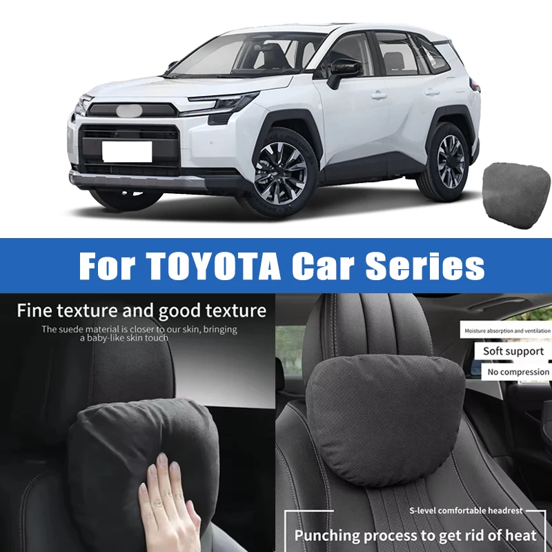 Top Quality Car Headrest Neck Support Seat Soft Neck Pillow Breathable For Toyota Camry Corolla RAV4 Hilux Fortuner Yaris Land