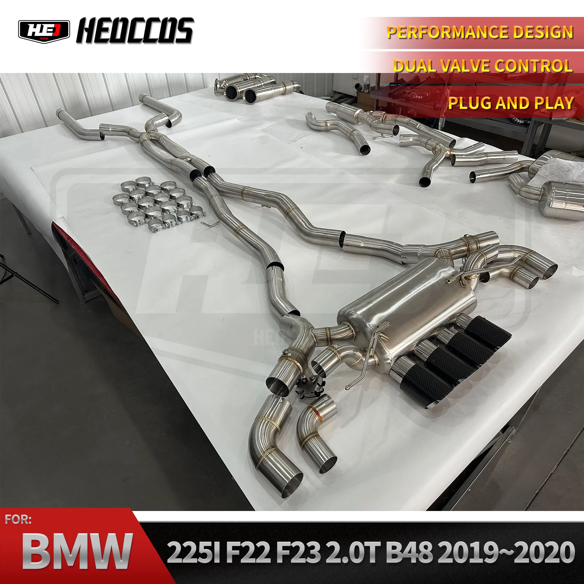 

Настраиваемая на заводе HEO для выпускной системы M5 F90 4.4T, нержавеющая сталь 304, титановые клапаны