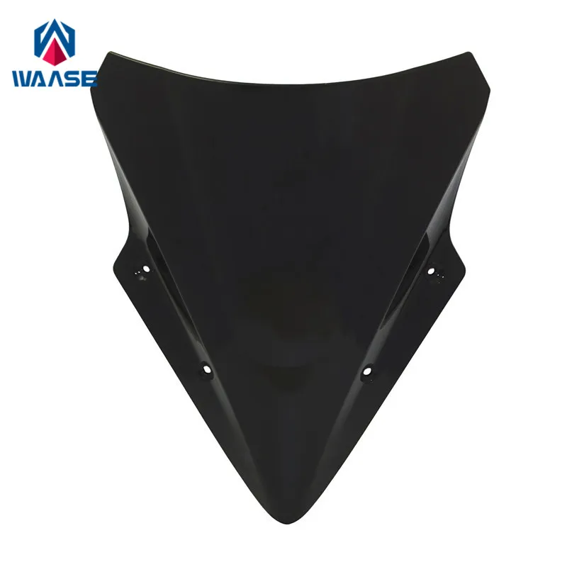 

waase For Kawasaki Ninja 650 ER-6F ER6F 2017 2018 2019 Double Bubble Windscreen Windshield Shield Screen