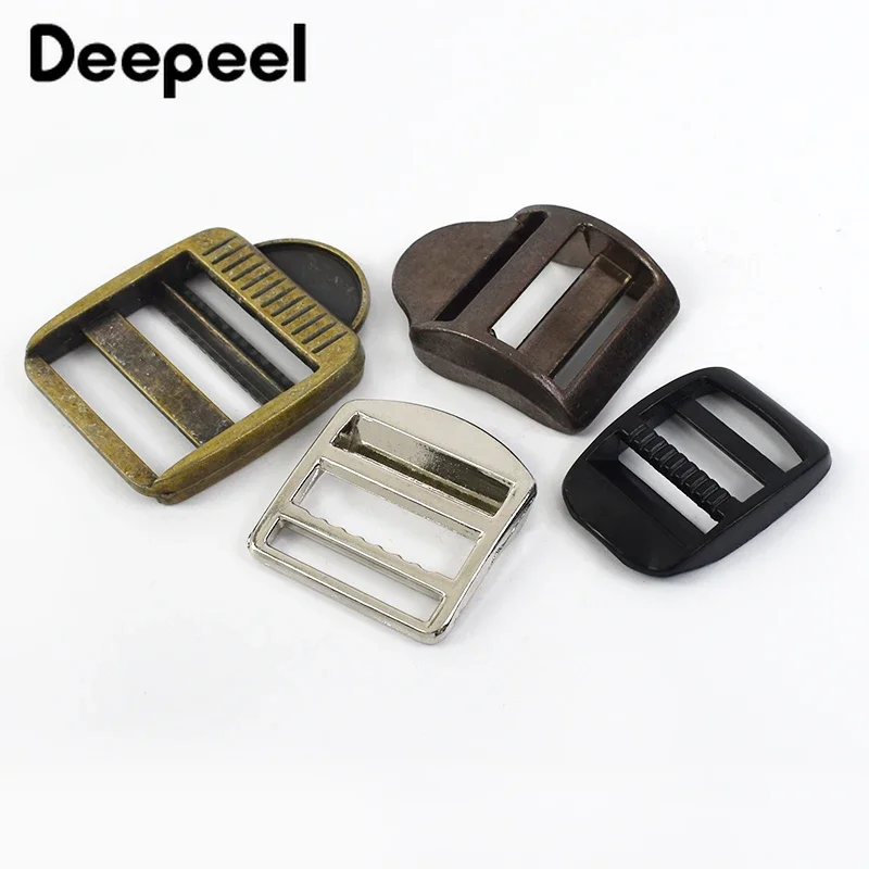 4Pc 20/25/32mm Metal Belt Buckle Tri-Glide Slider Clasp for Backpack Bag Strap Adjust Buckles Webbing Garment Sewing Accessories