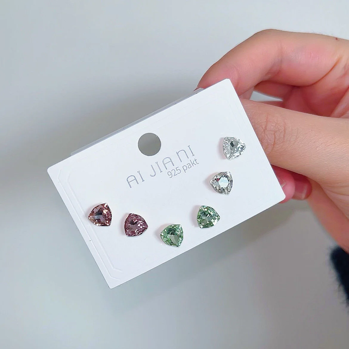 6-Piece Set of S925 Silver Needle Light Luxury High-End Cochlear Ear Bone Small and Exquisite Anti-Allergy Women's Ear Studs