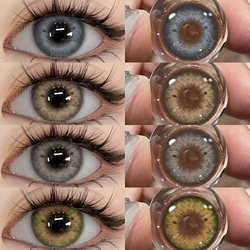 EYESHARE Colored Contact Lenses for Eyes Natural Gray Lenses Blue Eye Color Lens Green Pupils Purple Beauty Lenses Korean Style