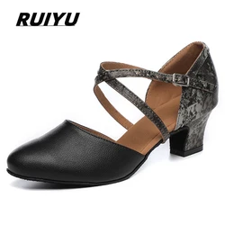 Chaussures de danse latine pour femmes, chaussures de Salsa Tango pour salle de bal, baskets de fête, noires et blanches, nouveau Style, chaussures de danse à talons hauts et orteils fermés, 2022 Livraison gratuite