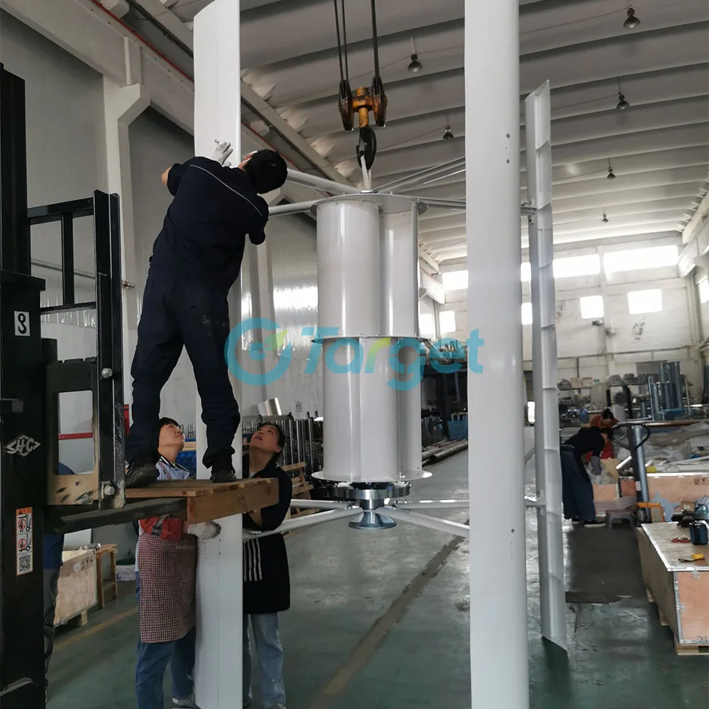 

High Efficiency 5KW 10KW 15KW 48v 96v 8000W 3Phase Alternator Electrical Wind Turbine Generator Complete Set 20KW Home Regulator