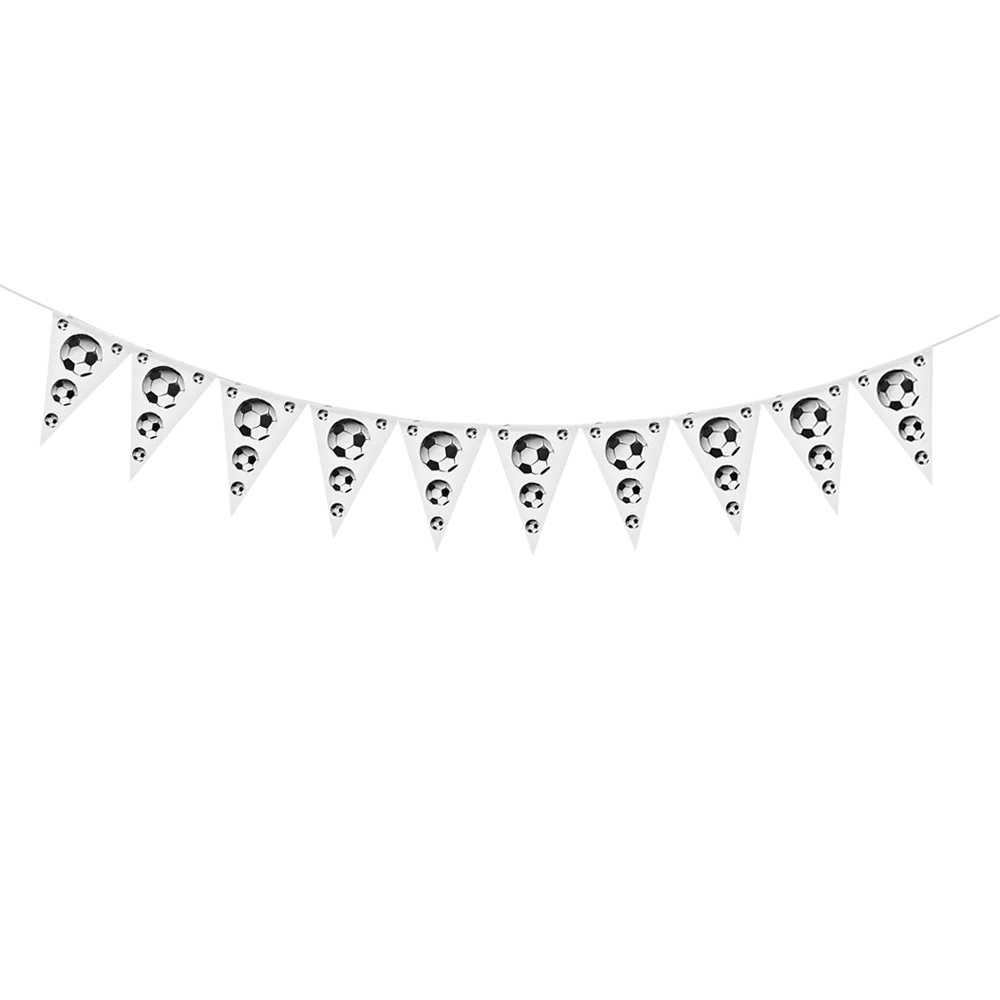 1 st Voetbal Verjaardagsfeestje Decoratie Vlag trekken Voetbal Gelukkige Verjaardag Papier Banner Feestartikelen
