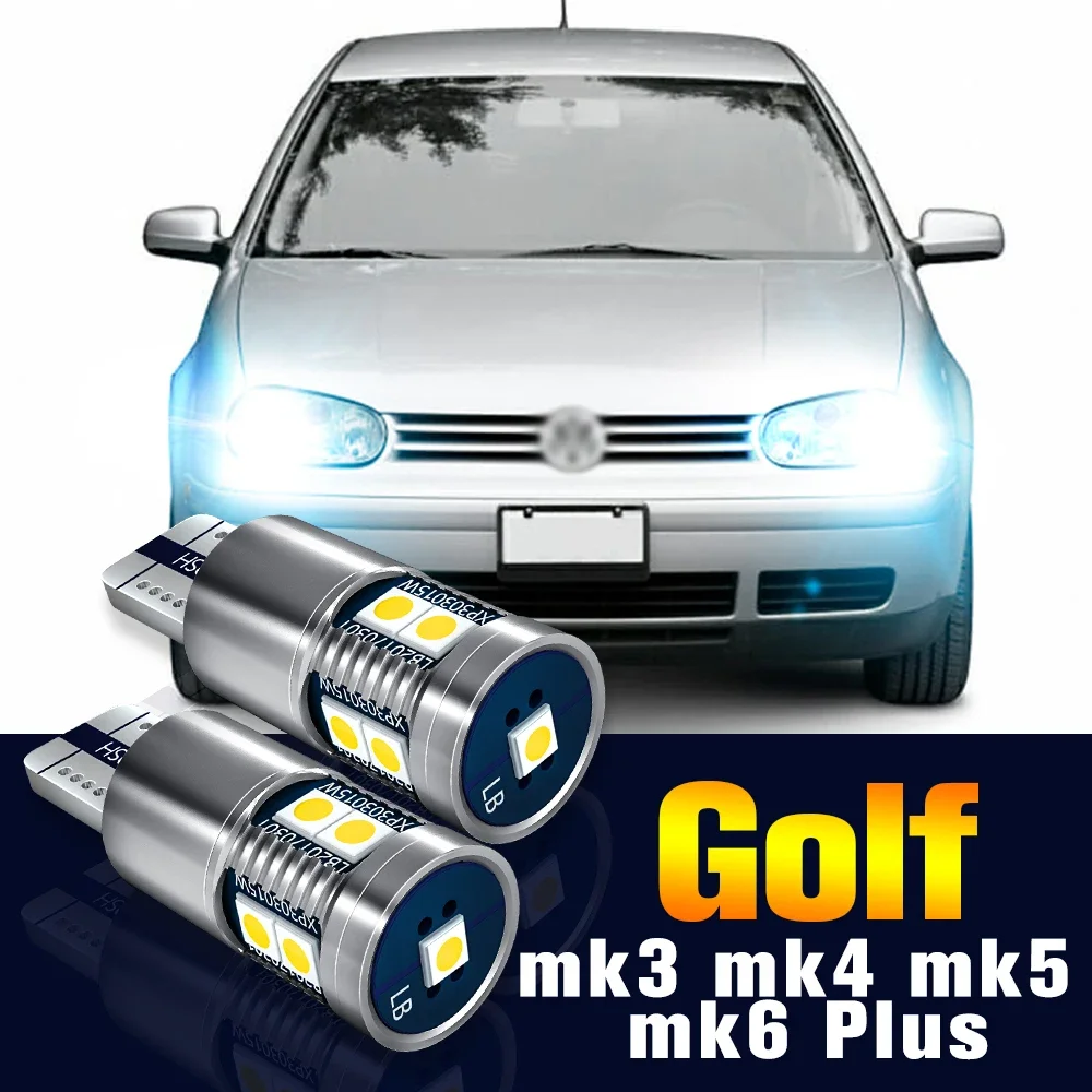 

ße스바 Panger 골프 mk3 mk4 mk5 플러스 mk6 용 LED 클리어건스 라이트 주차 램프, 1997-2016 2010 2011 2012 2013 2014건세서리, 2 미