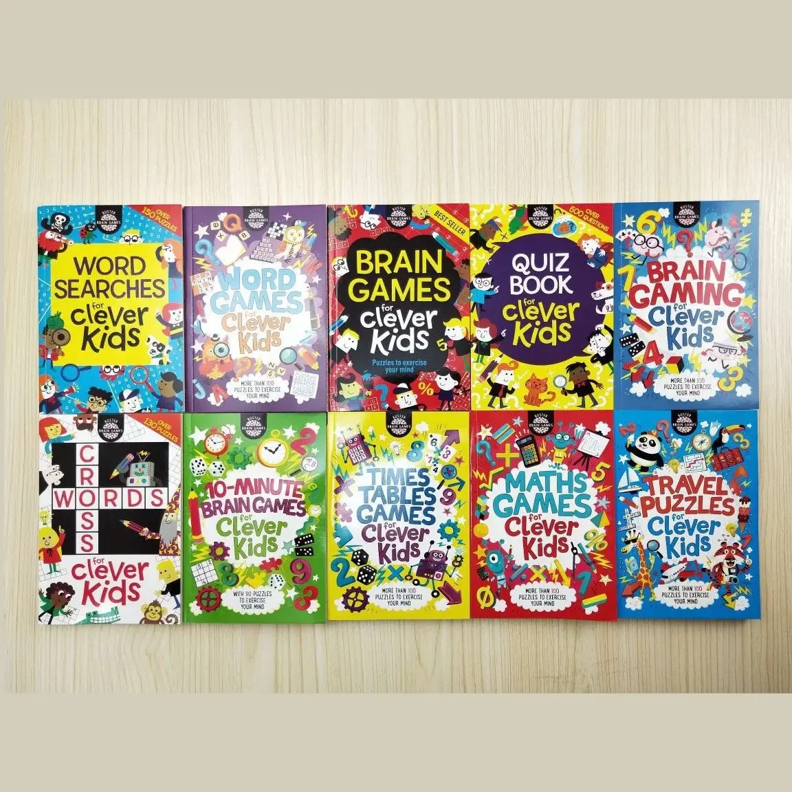 English Storybook For 10 Volumes For Clever Kids Series, English Picture Book Children's Logical Mathematical Reasoning Training