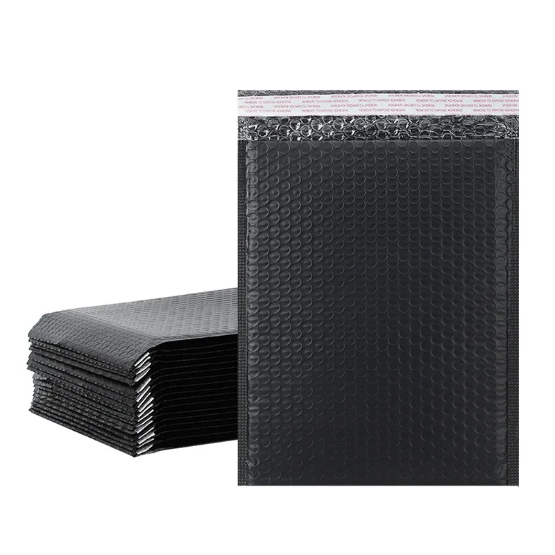 50Pcs Black Foam Envelope Bags Self Seal Mailer Padded Envelopes Bag Bubble Mailing Bag Shipping Packages Bag