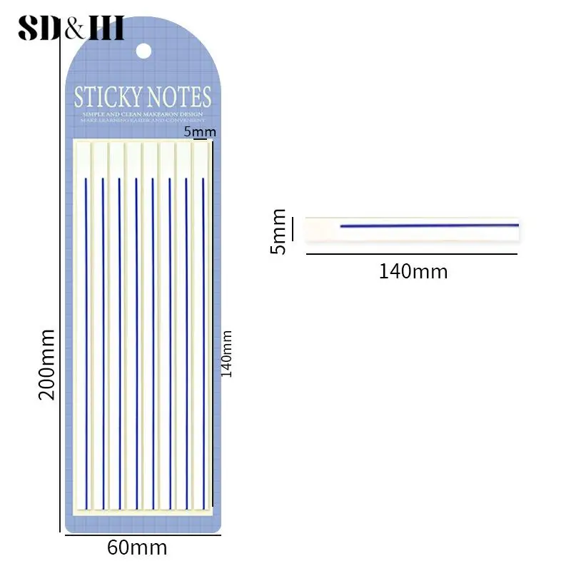 Reading Aid Highlight Sticker Transparent Fluorescent Index Tabs Flags Sticky Note Stationery School Office Supplies