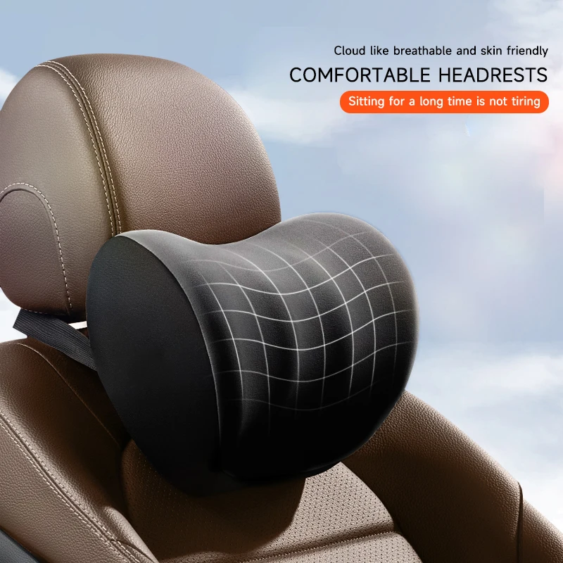 Luxurious, Comfortable, and High-End Cloud Sensing Memory Cotton Car Headrest Neck Pillow - The Ultimate Support for Your Neck W