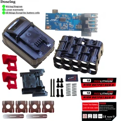 M18 10*21700 Li-ion Battery Plastic Case for Milwaukee M18B6 18V Tools Lithium-Ion Battery 48-11-1860 48-11-1850 48-11-1820