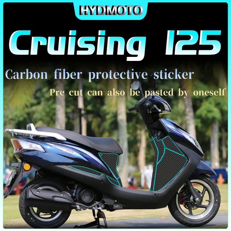 For Honda Cruising 125 Protective film anti-wear sticker carbon fiber sticker car sticker modification accessories